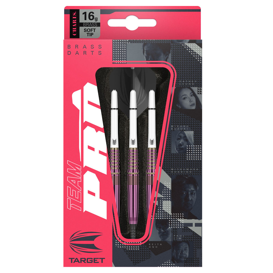 Target Team Pro Cathy Leung Brass Soft Tip Darts - 16gm