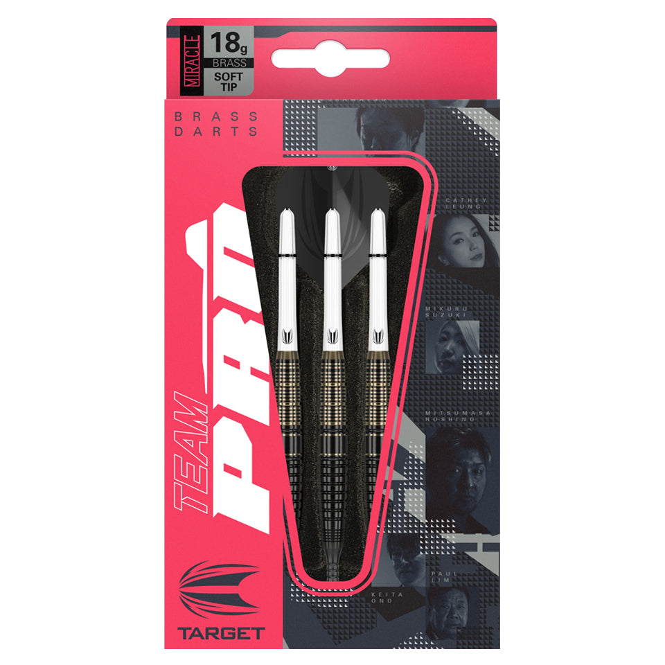 Target Team Pro Mikuru Suzuki Brass Soft Tip Darts - 18gm