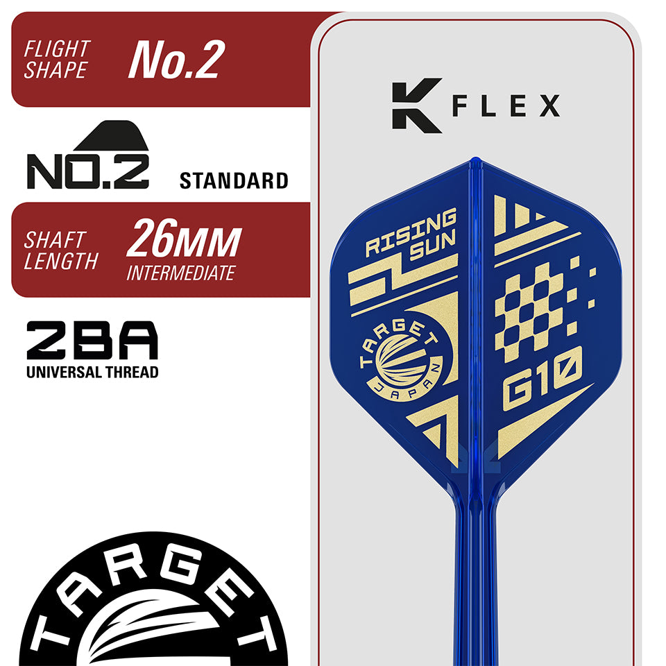 Target Rising Sun G10.5 Swiss Point Steel Tip Darts - 22gm