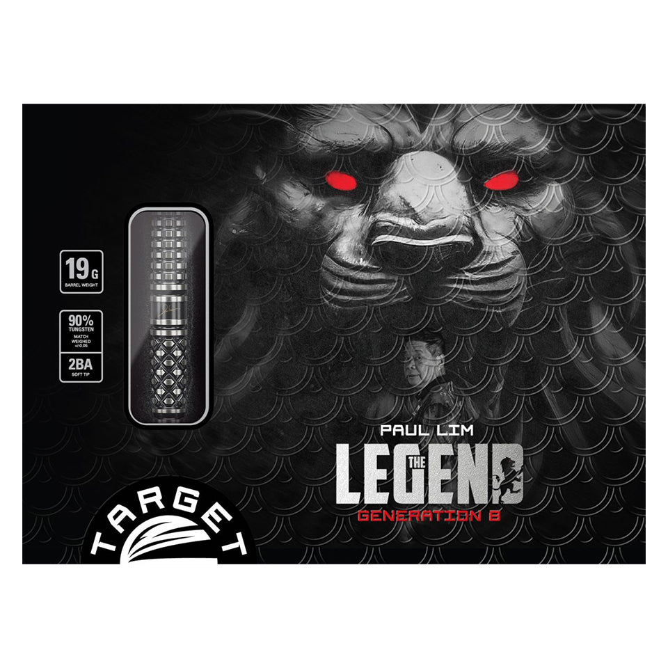 Target Paul Lim The Legend Gen 8 Soft Tip Darts - 19gm