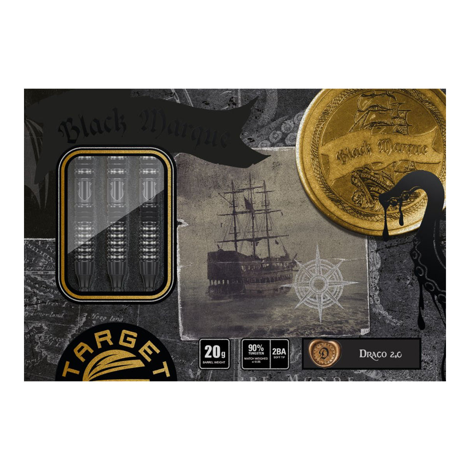 Target Black Marque Draco 2.0 Soft Tip Darts - 20gm