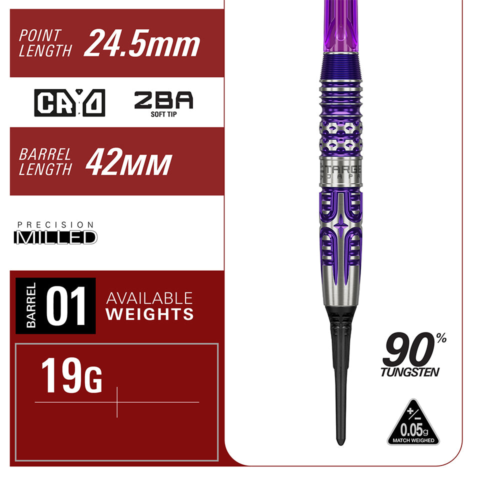 Target Endeavour G3 Soft Tip Darts - 19gm