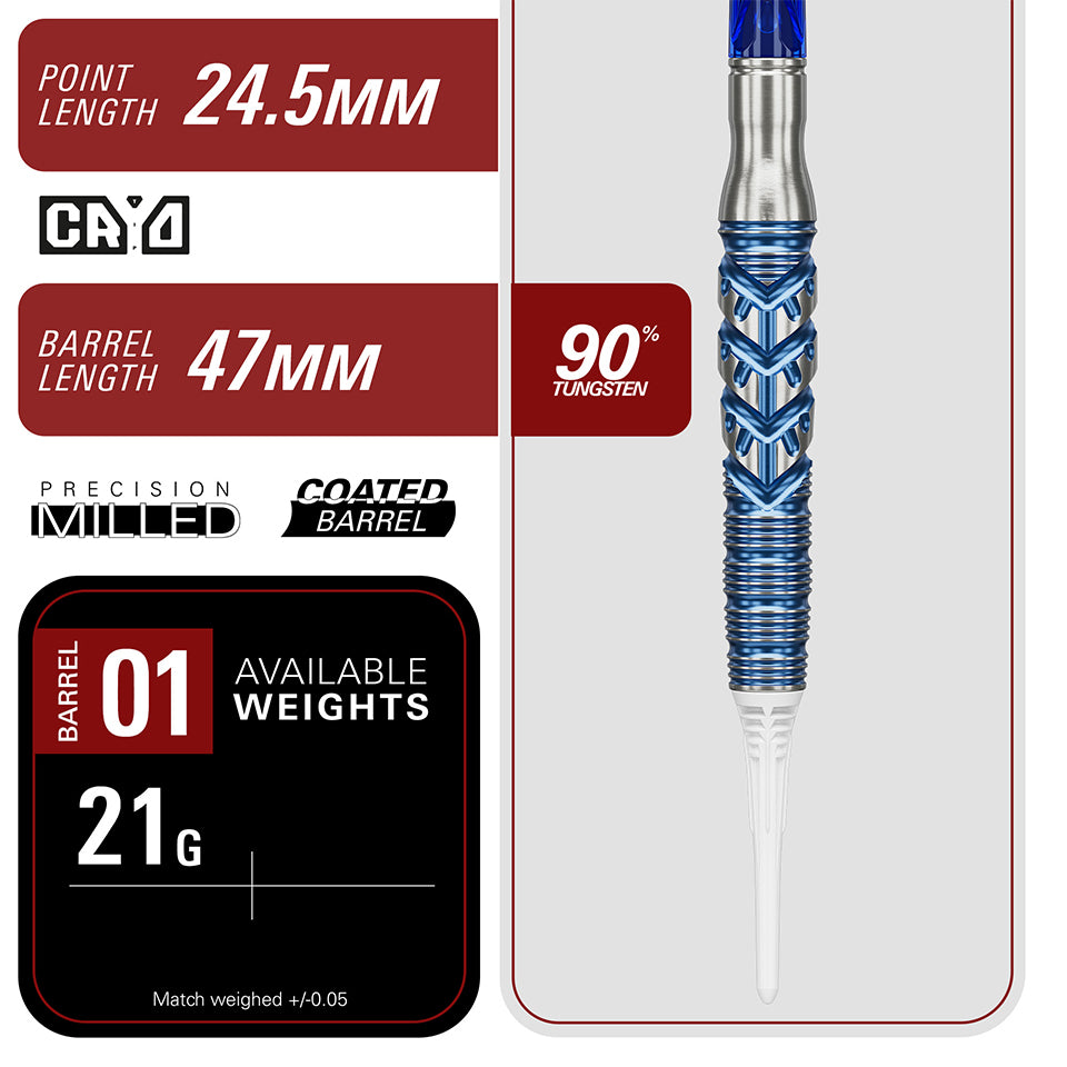 Target Toru Suzuki Sereno G3 Soft Tip Darts - 21gm