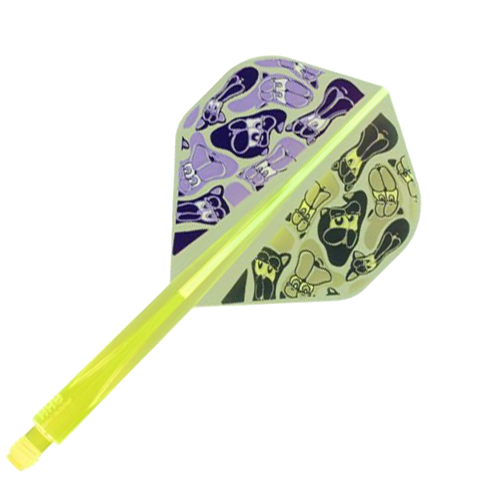Condor Axe G.T Monster 3 Flight System - Standard Neon Yellow (L)
