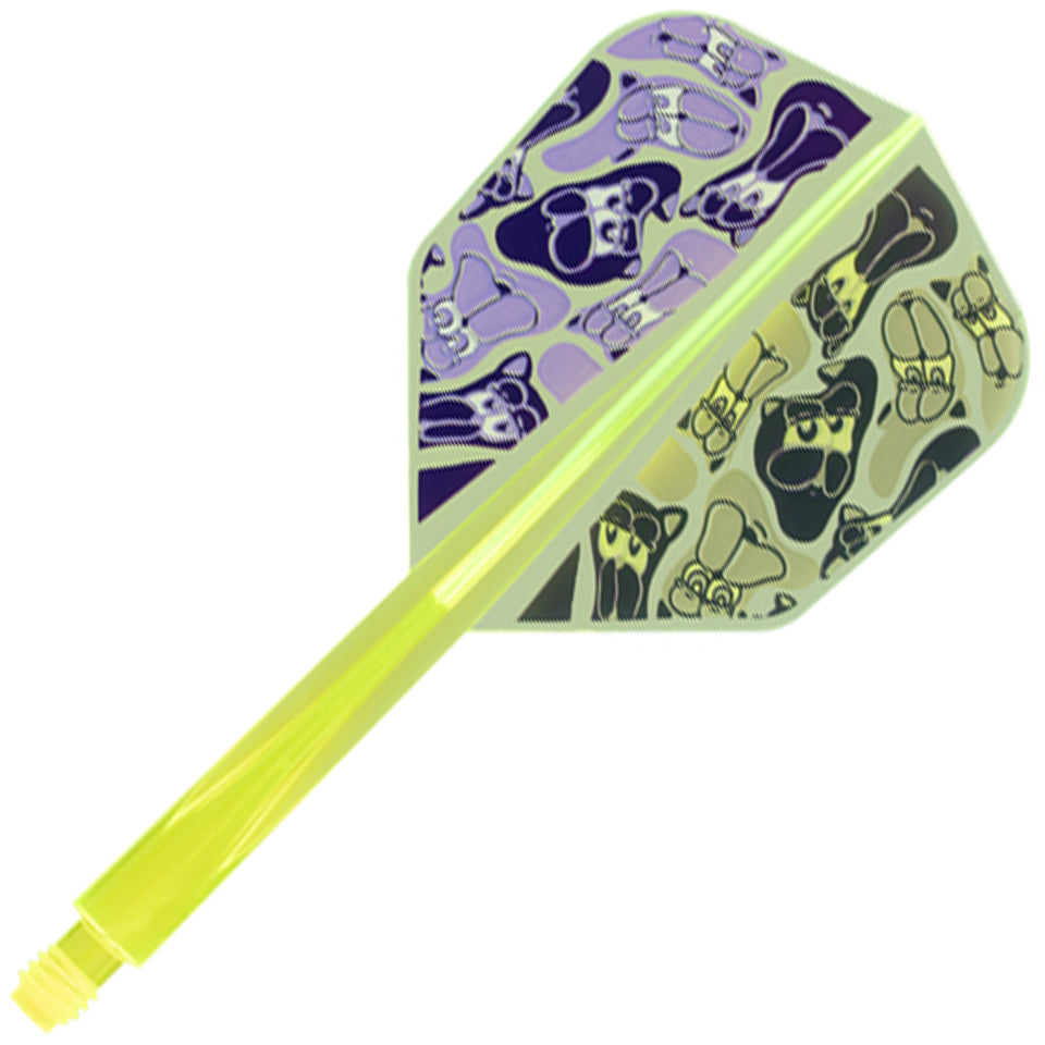 Condor Axe G.T Monster 3 Flight System - Shape Neon Yellow (XL)