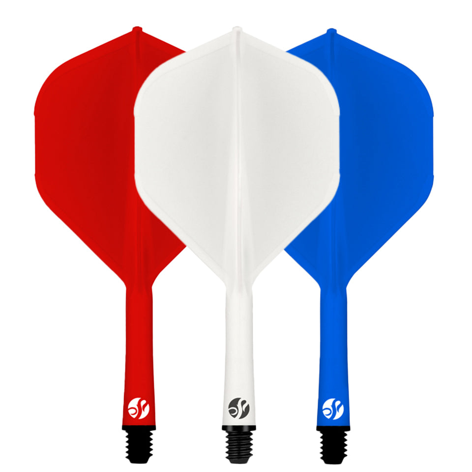 Shot Flight Deck Dart Flight & Shaft System - Standard Inbetween Red,White,Blue