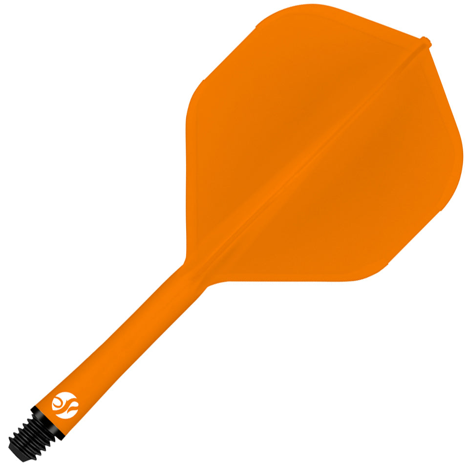 Shot Flight Deck Dart Flight and Shaft System - Standard Medium Orange