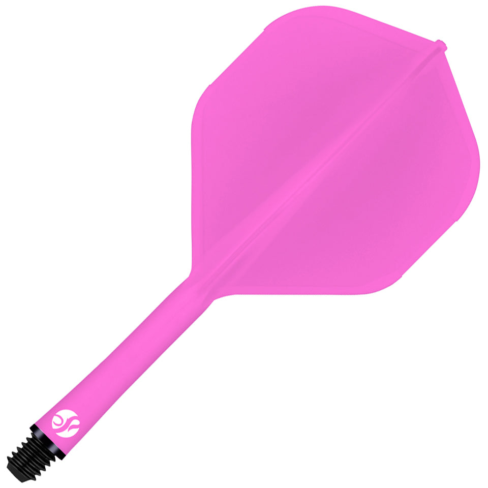 Shot Flight Deck Dart Flight and Shaft System - Standard Medium Pink