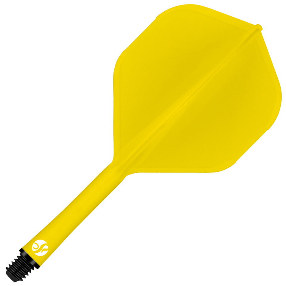 Shot Flight Deck Dart Flight and Shaft System - Standard Medium Yellow