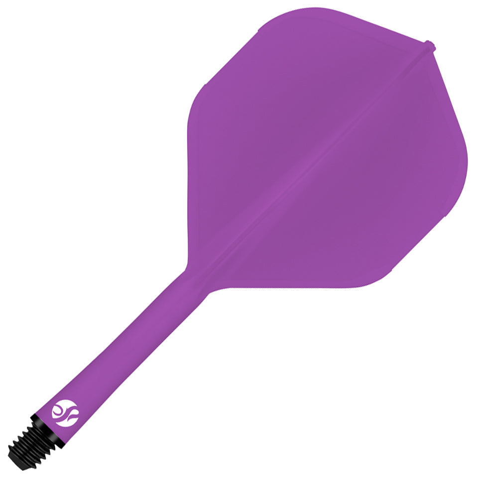 Shot Flight Deck Dart Flight and Shaft System - Standard Medium Purple