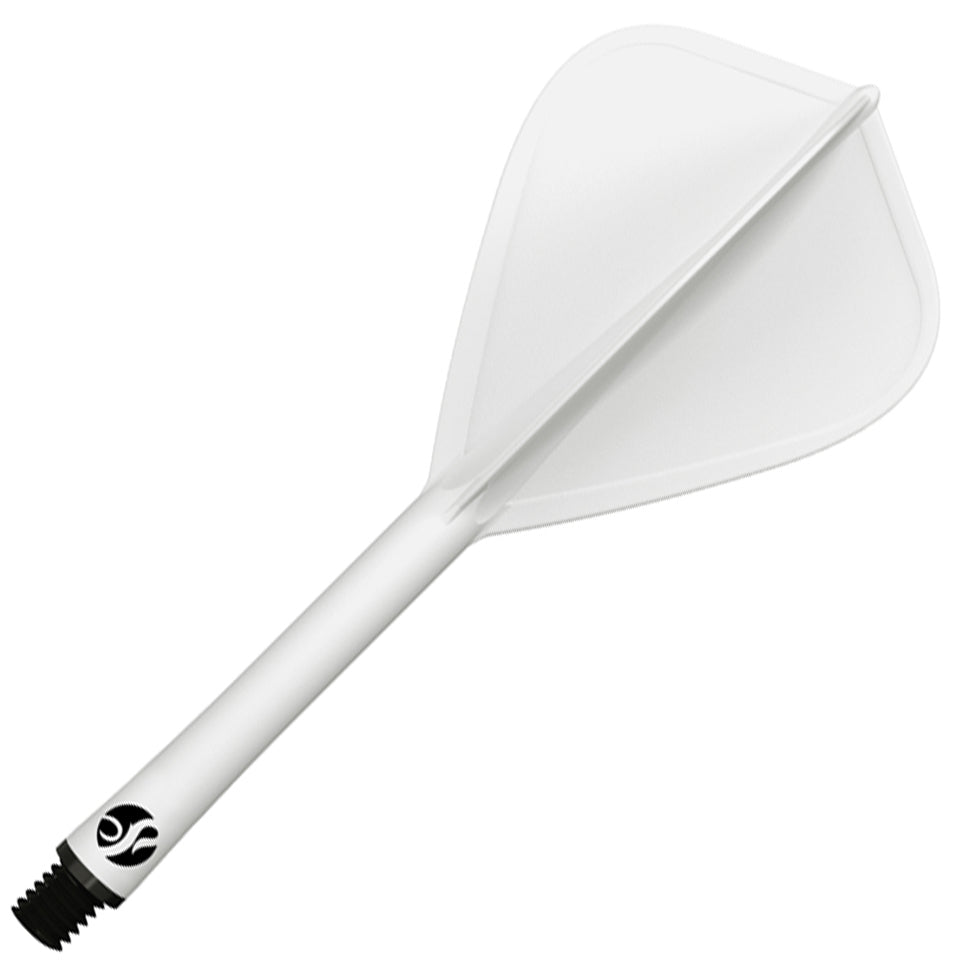 Shot Flight Deck Dart Flight & Shaft System - Kite Medium White