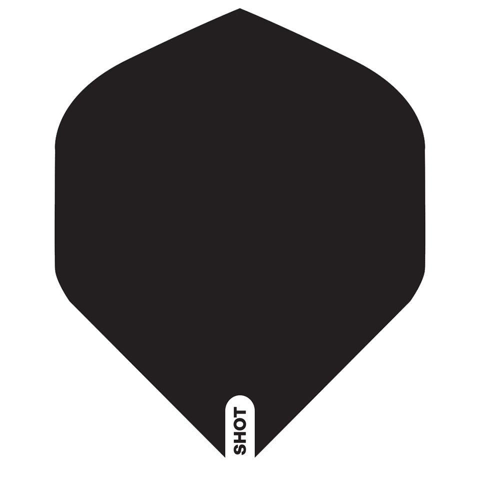 Shot Dart Flights - Standard Black