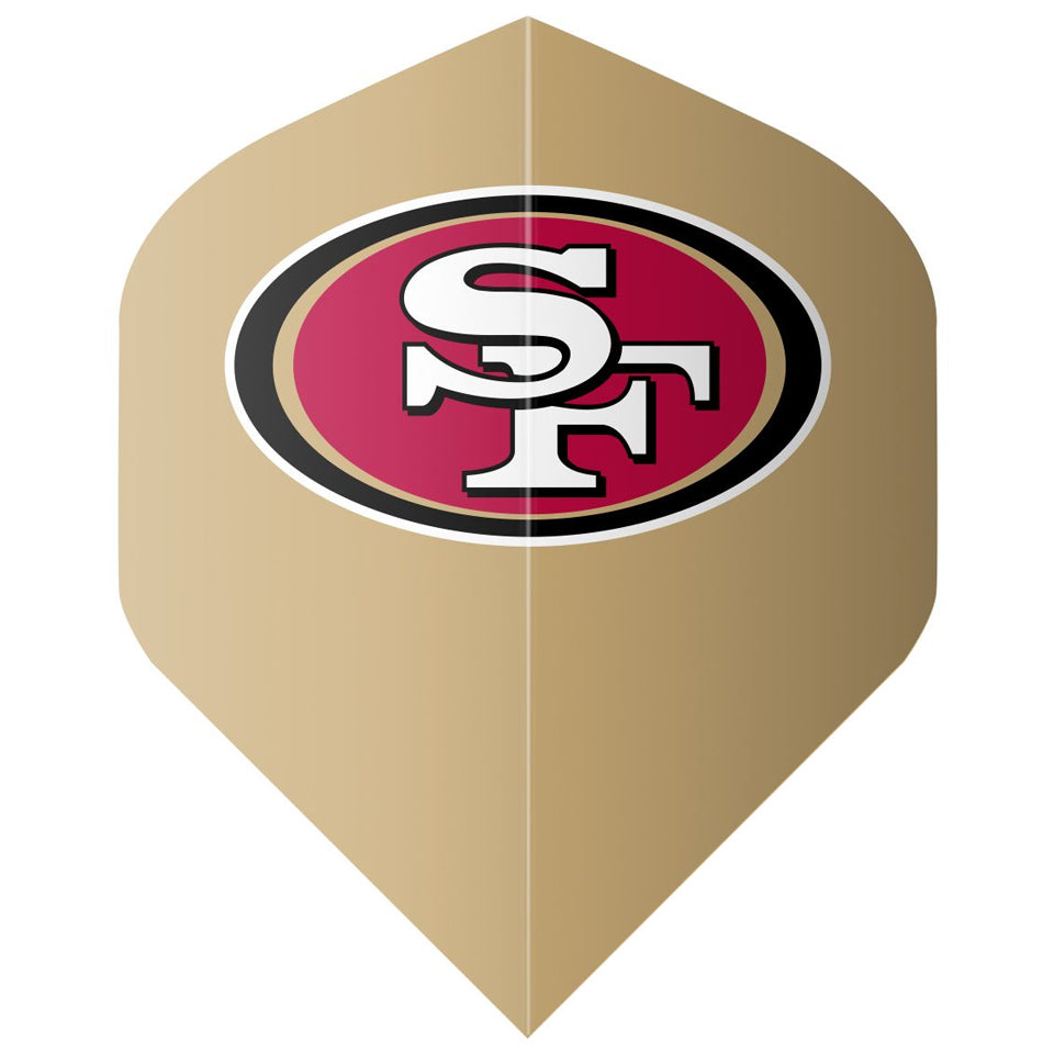 Shot Official San Francisco 49ers Dart Flights - Standard Gold