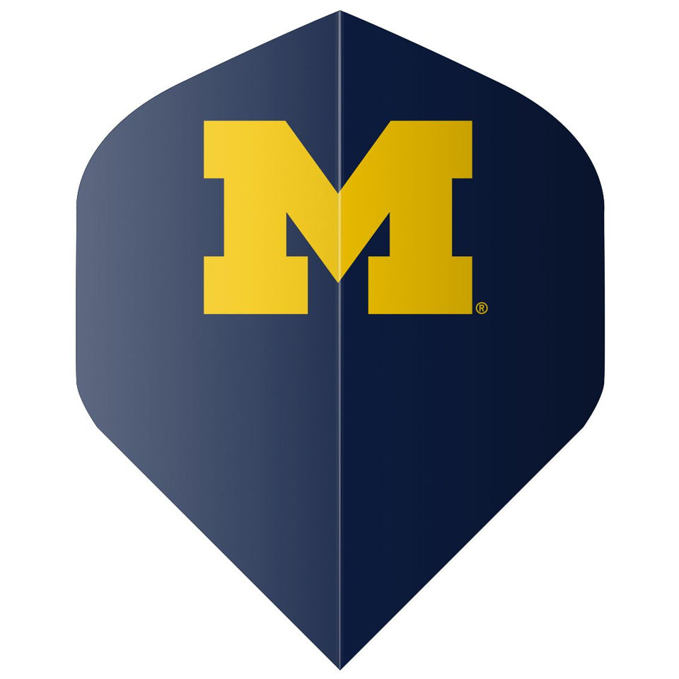 Shot Official Michigan Wolverines Dart Flights - Standard