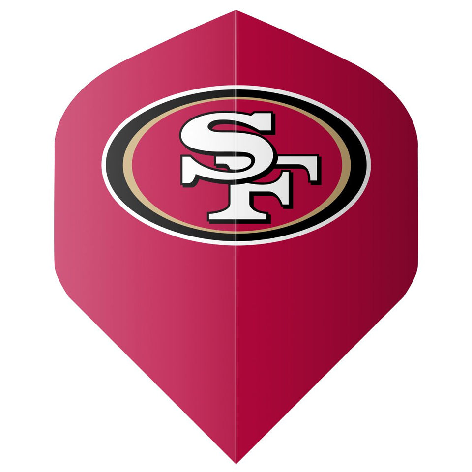 Shot Official San Francisco 49ers Dart Flights - Standard Red