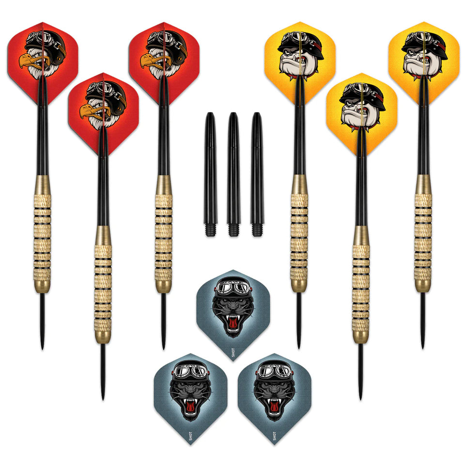 Shot Duel Steel Tip Darts - 18gm (2 Sets)