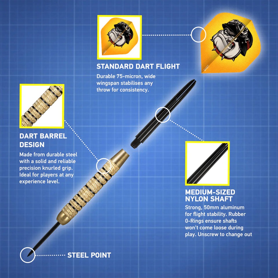 Shot Duel Steel Tip Darts - 18gm (2 Sets)