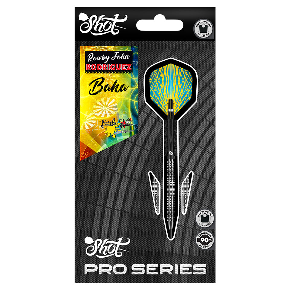 Shot Pro Series Rowby John Rodriguez Baha Steel Tip Darts - 25gm
