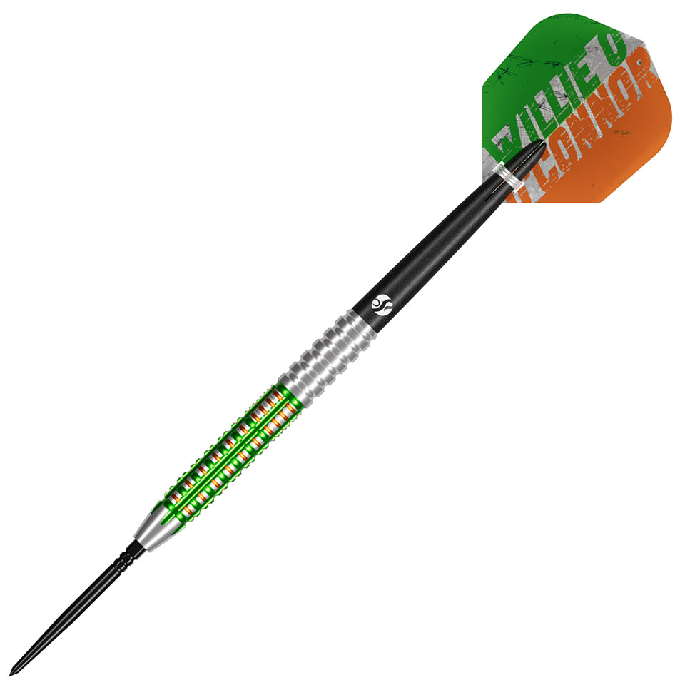 Shot Pro Series Willie O'Connor Turbo Point Steel Tip Darts - 23gm