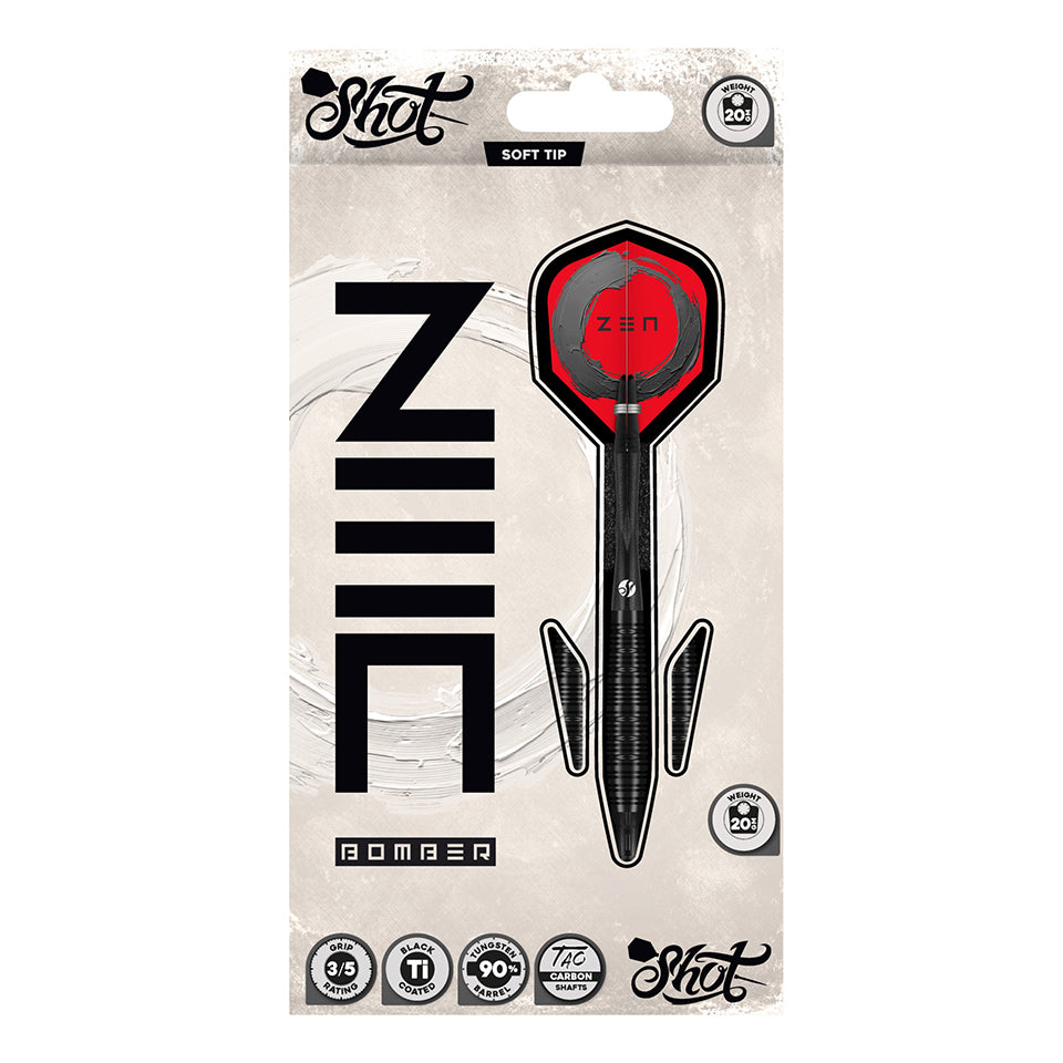 Shot Zen Bomber Soft Tip Darts - 20gm