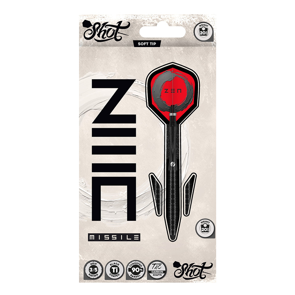 Shot Zen Missile Soft Tip Darts - 20gm