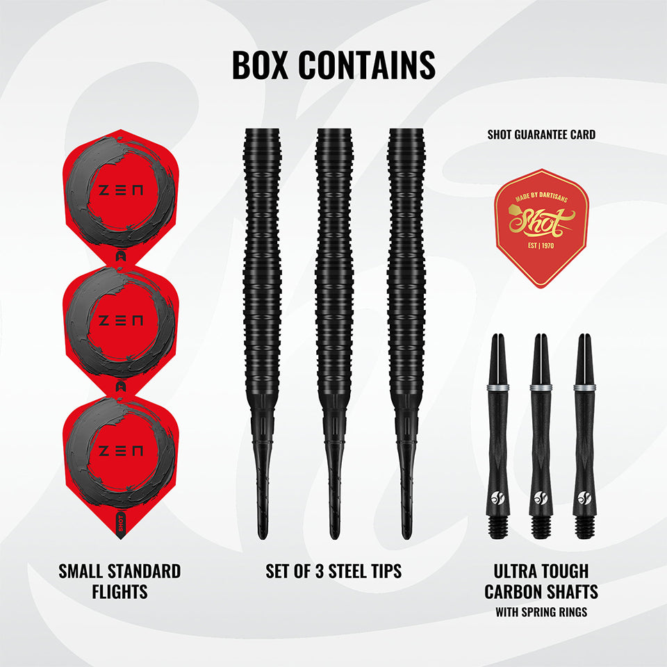 Shot Zen Scallop Soft Tip Darts - 20gm
