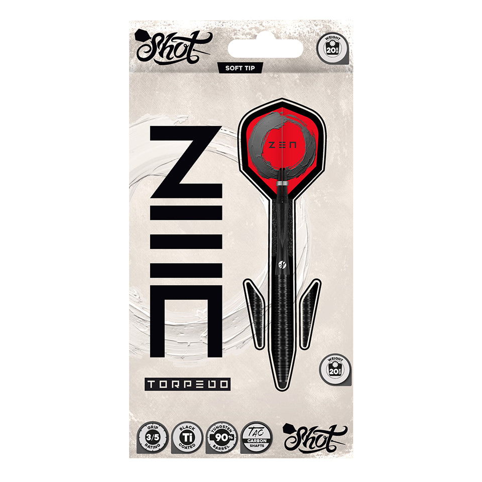 Shot Zen Torpedo Soft Tip Darts - 20gm