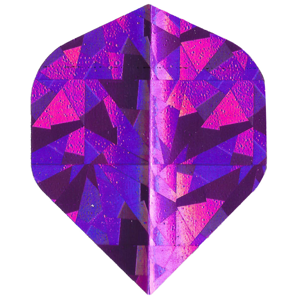 Dart Pros Holographic Glitter Dart Flights - Standard Purple