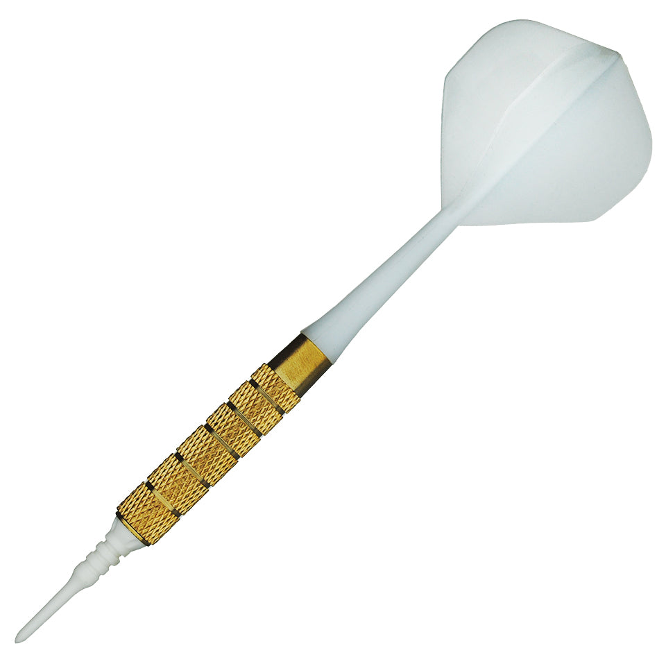 Colonial Bar Soft Tip Darts - 16gm White (6 Set)