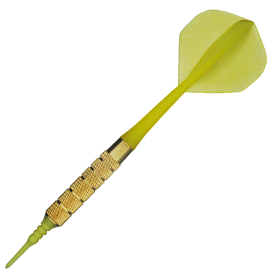 Colonial Bar Soft Tip Darts - 16gm Yellow (6 Set)