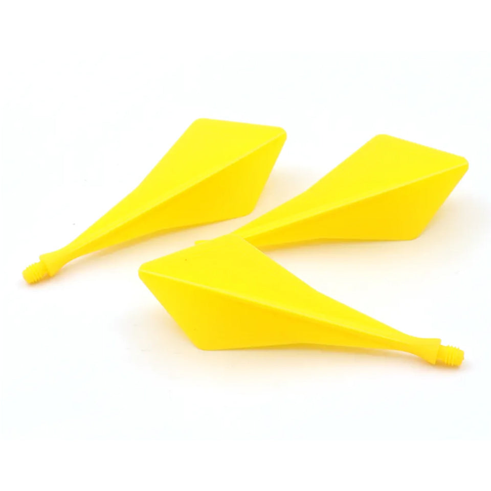 Cuesoul Traj AK8 Integrated Dart Flights - Diamond Yellow