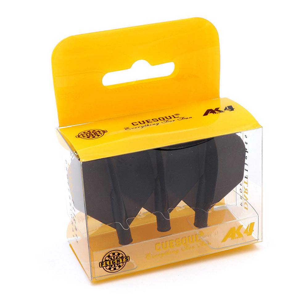 Cuesoul Tero AK4 Dart Flights - Standard Black
