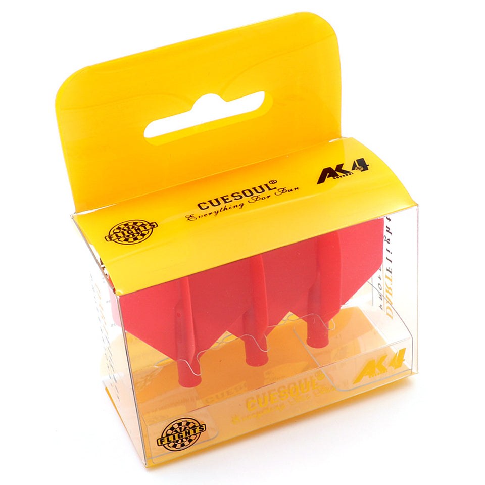 Cuesoul Tero AK4 Dart Flights - Standard Red