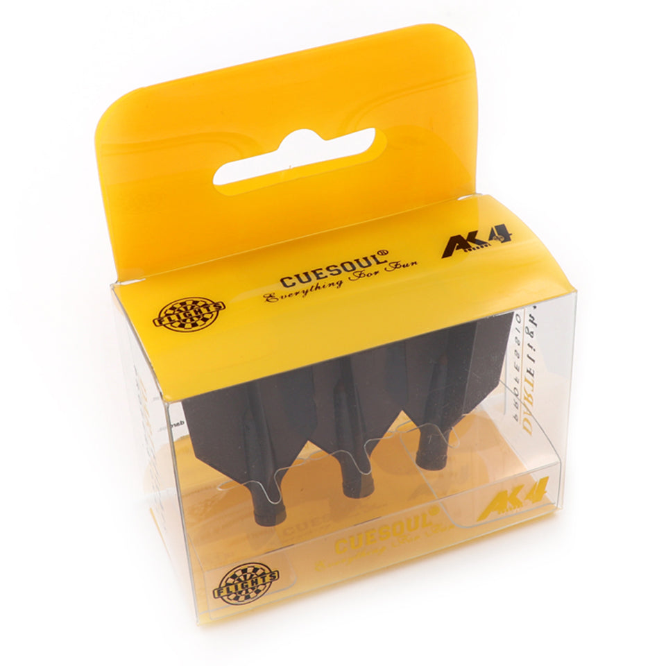 Cuesoul Tero AK4 Dart Flights - Slim Black