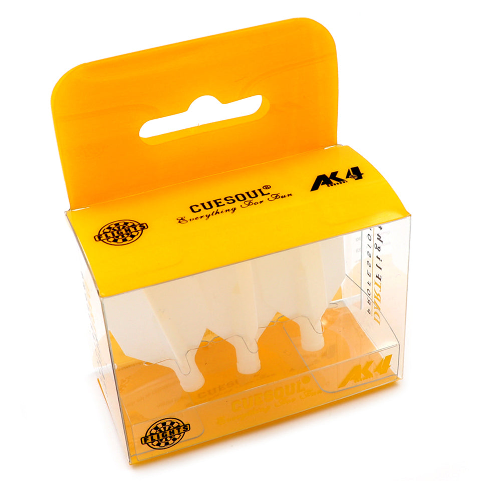 Cuesoul Tero AK4 Dart Flights - Slim White