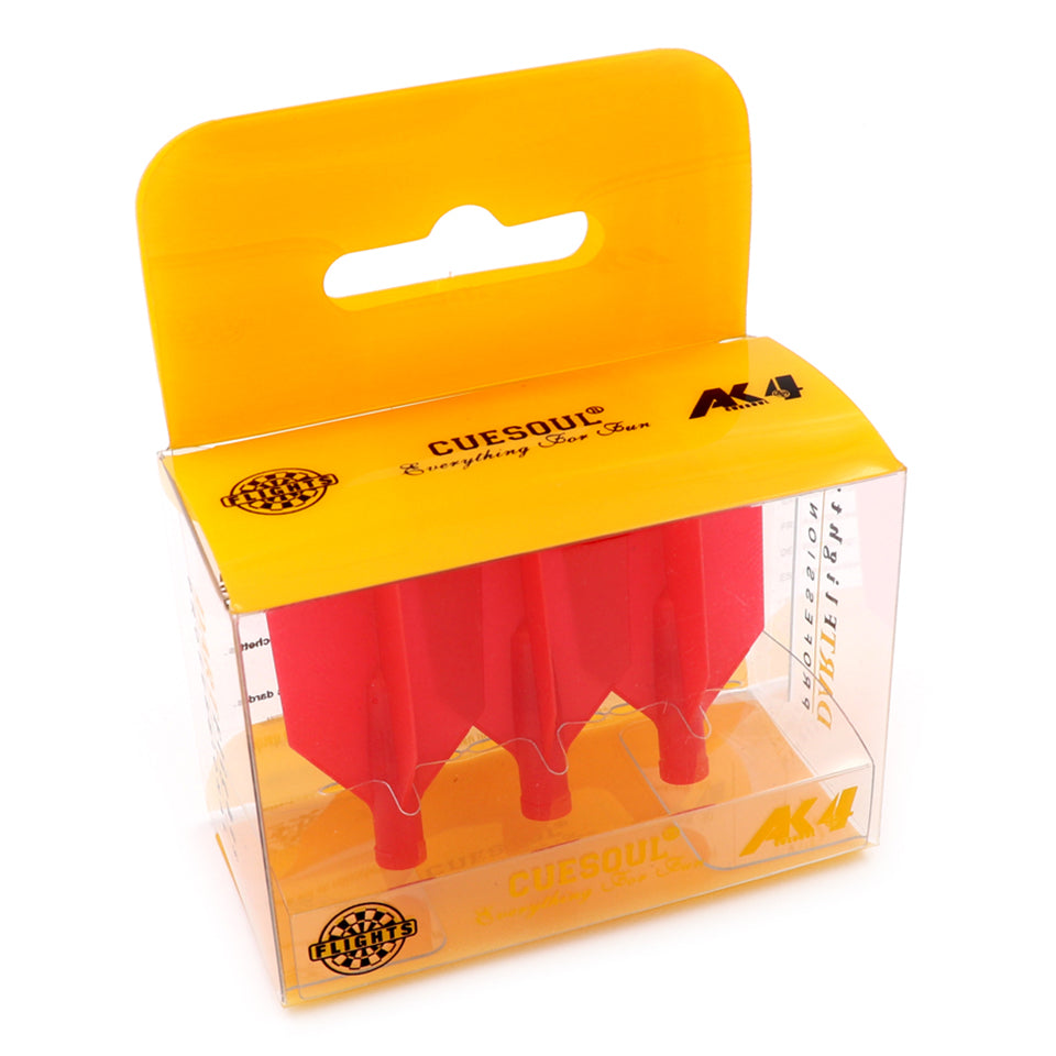 Cuesoul Tero AK4 Dart Flights - Slim Red
