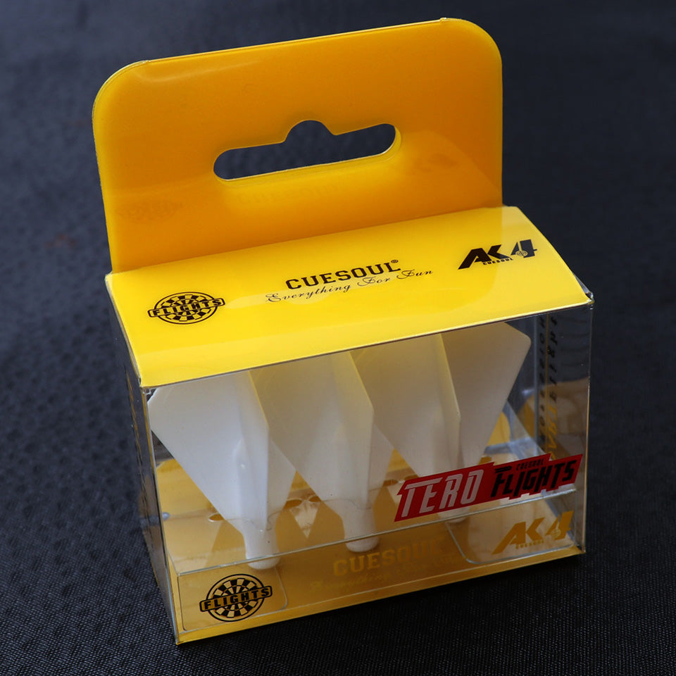 Cuesoul Tero AK4 Dart Flights - Diamond White