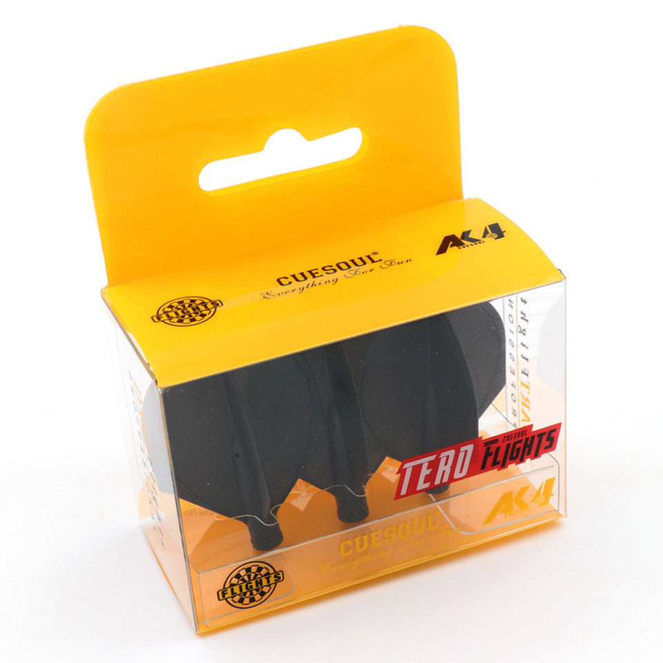 Cuesoul Tero AK4 Dart Flights - Shield Black