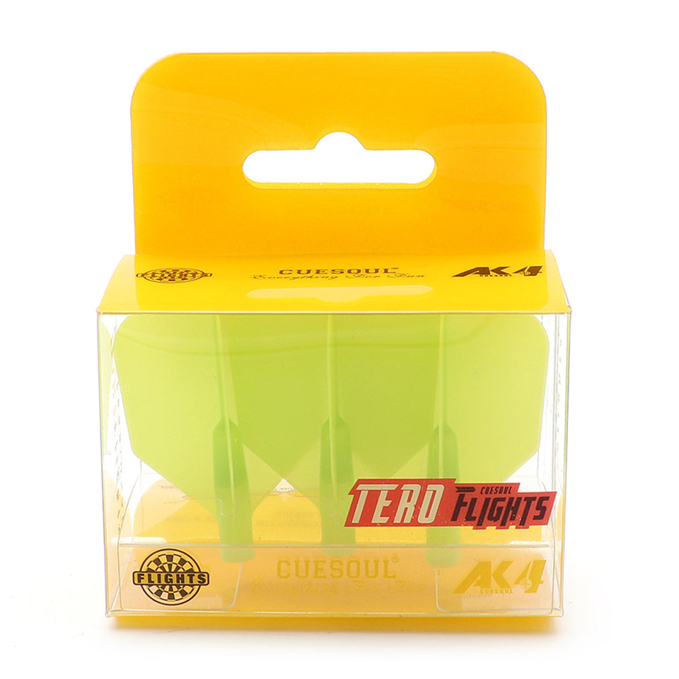 Cuesoul Tero AK4 Dart Flights - Big Wing Green