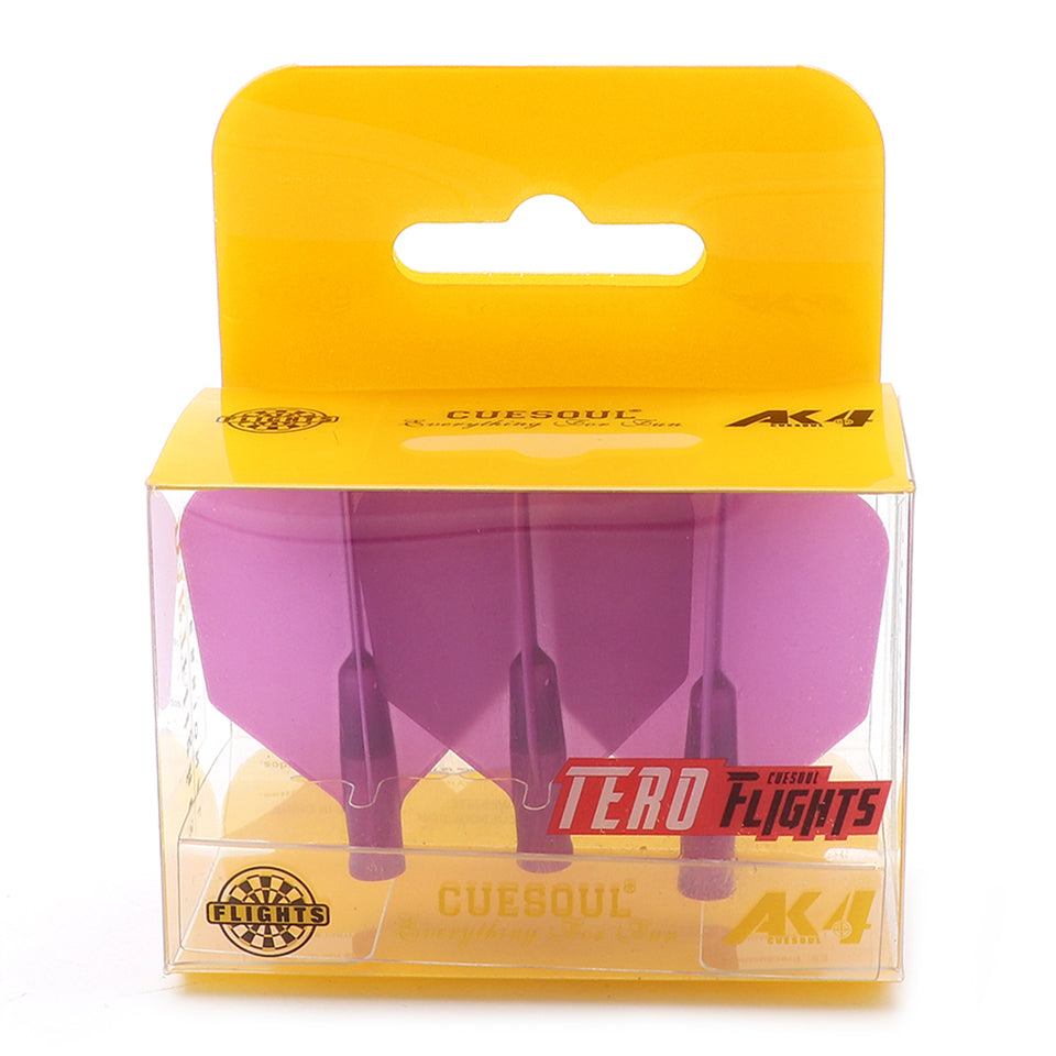 Cuesoul Tero AK4 Dart Flights - Big Wing Purple