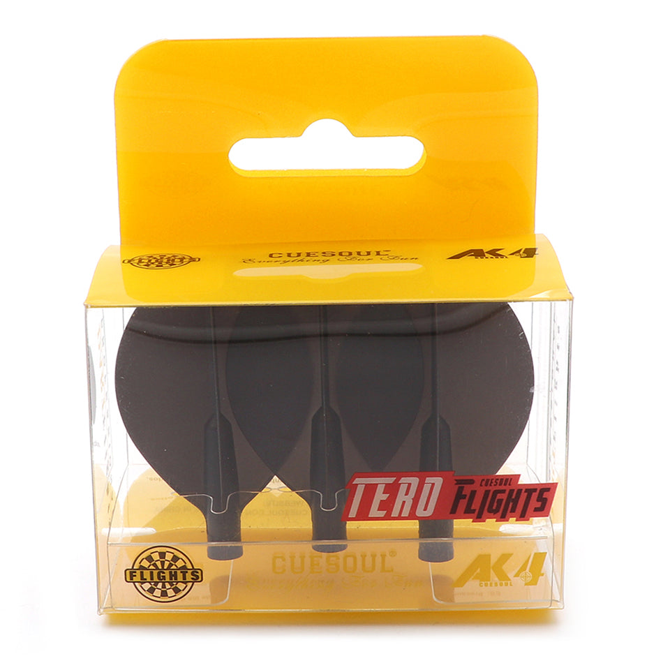 Cuesoul Tero AK4 Dart Flights - Teardrop Black