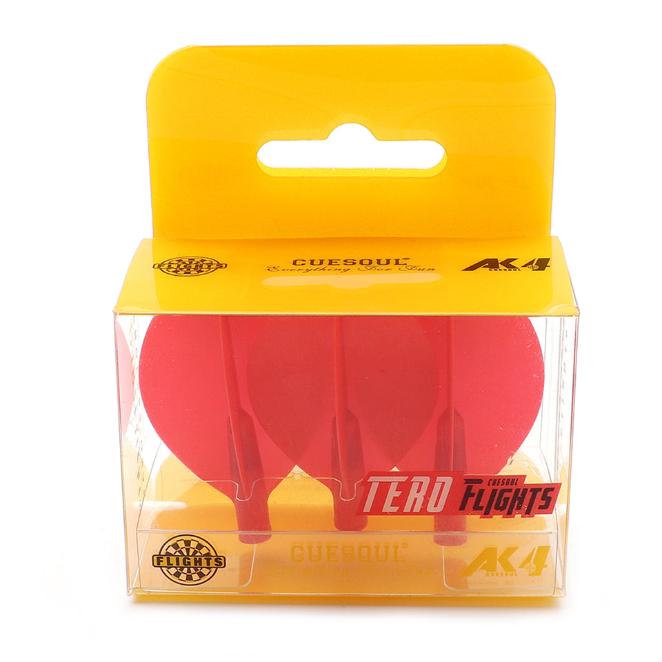 Cuesoul Tero AK4 Dart Flights - Teardrop Red
