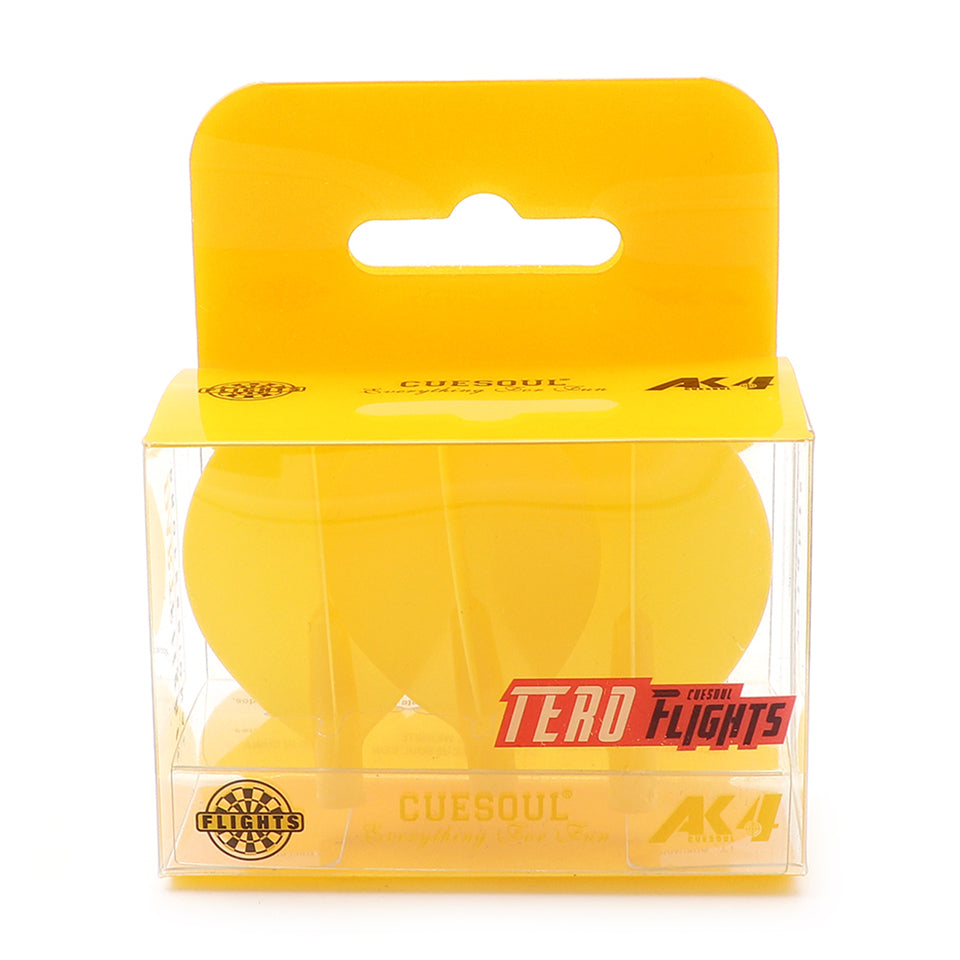 Cuesoul Tero AK4 Dart Flights - Teardrop Yellow