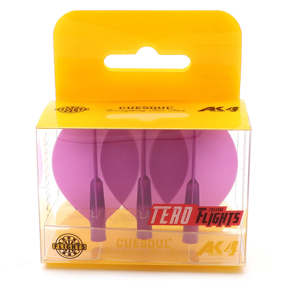 Cuesoul Tero AK4 Dart Flights - Teardrop Purple