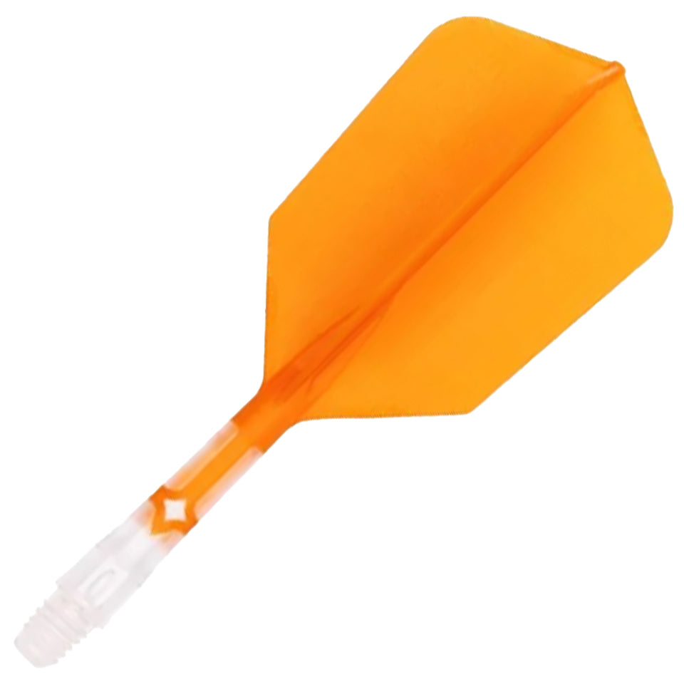 Cuesoul Rost T19 Integrated Dart Flights - Slim Orange (L) 33mm