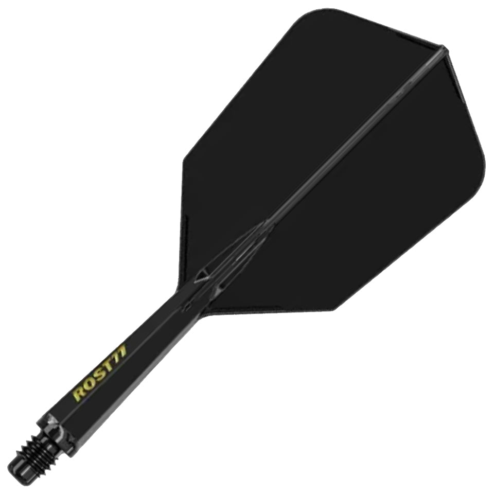 Cuesoul Rost 77 Integrated Dart Flights - Slim Black (L) 33mm
