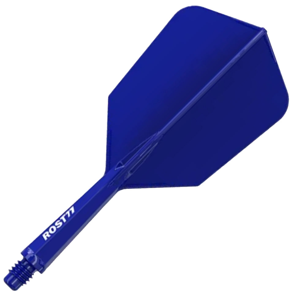 Cuesoul Rost 77 Integrated Dart Flights - Slim Blue (L) 33mm
