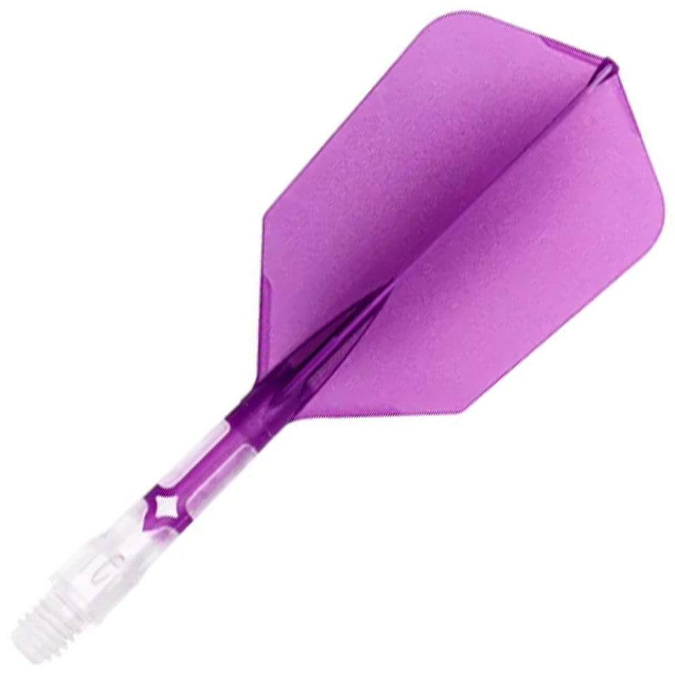Cuesoul Rost T19 Integrated Dart Flights - Slim Purple (L) 33mm