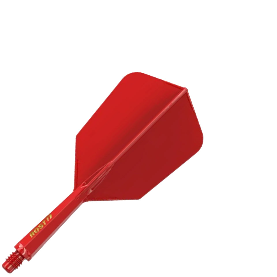 Cuesoul Rost 77 Integrated Dart Flights - Slim Red (S) 23mm