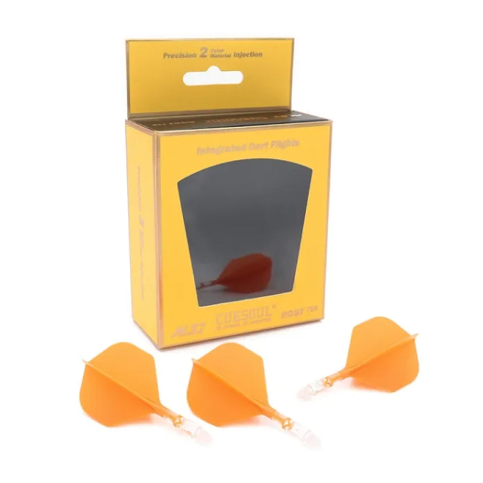 Cuesoul Rost T19 Integrated Dart Flights - Standard Orange (M) 28mm